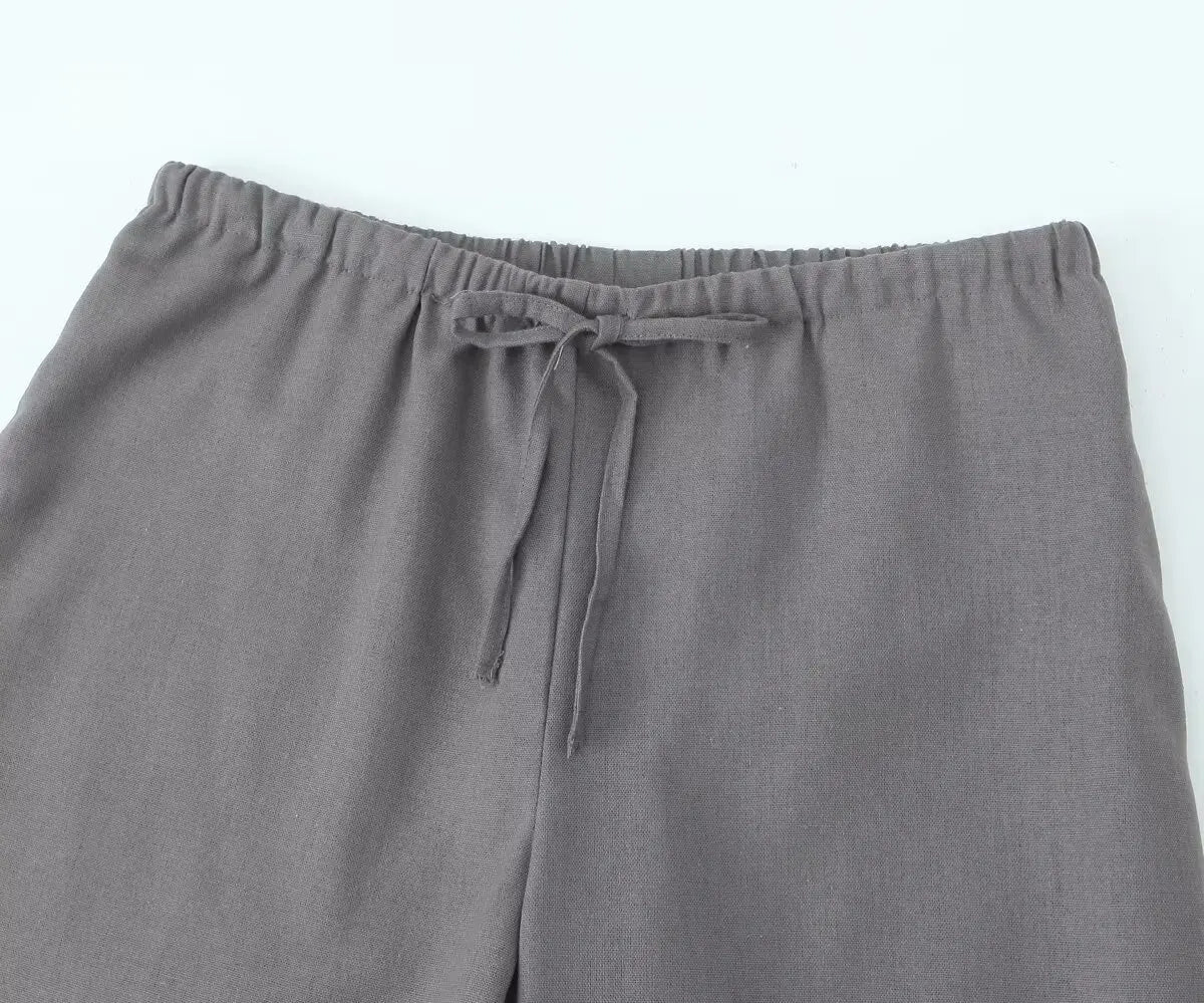 Set Top + High Waist Pants 2-piece