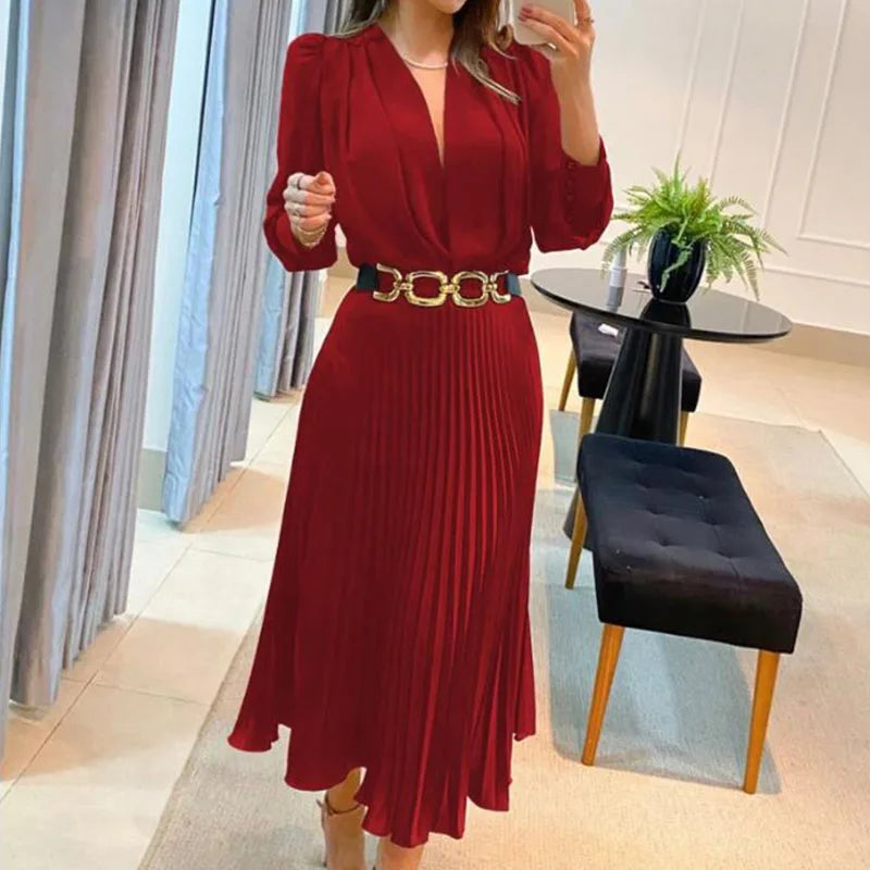 Long Sleeved Party Dress