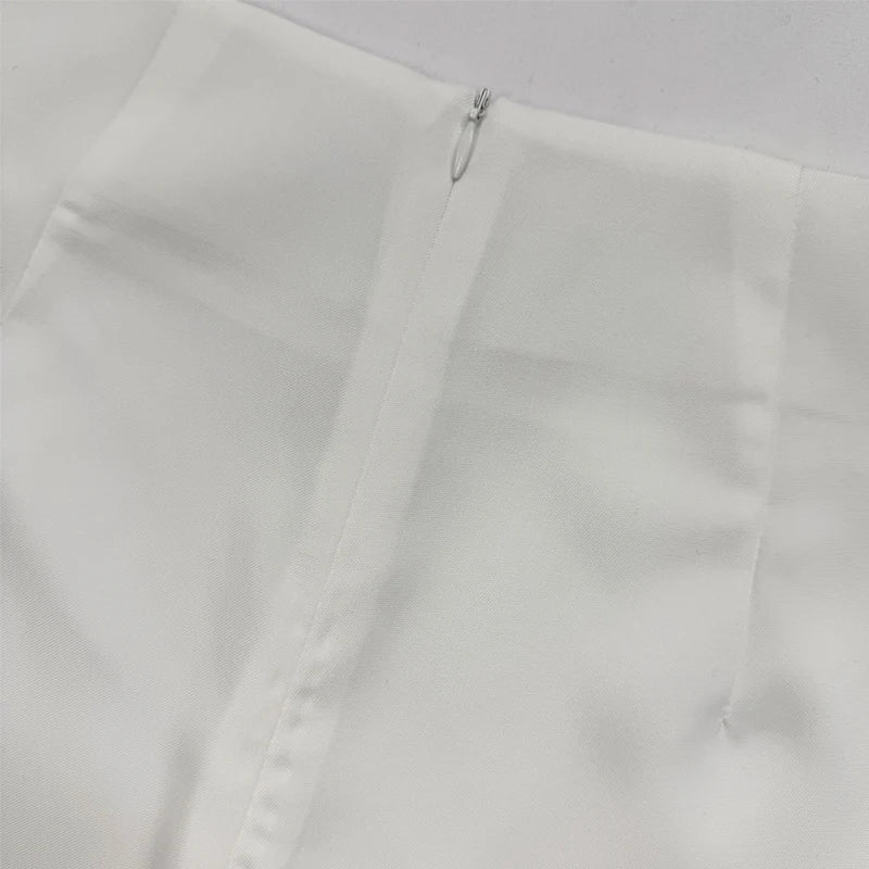 Two Piece Set Summer Office Vest Top with Wide Legs Pants