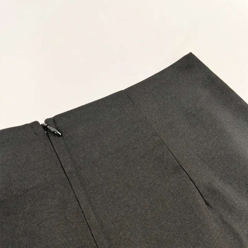 Two Piece Set Summer Office Vest Top with Wide Legs Pants