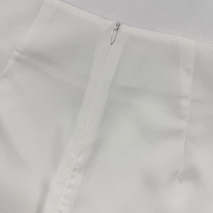 Two Piece Set Summer Office Vest Top with Wide Legs Pants