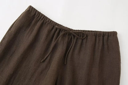 Set Top + High Waist Pants 2-piece