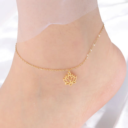 Lotus Flower Anklet