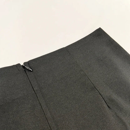 Two Piece Set Summer Office Vest Top with Wide Legs Pants